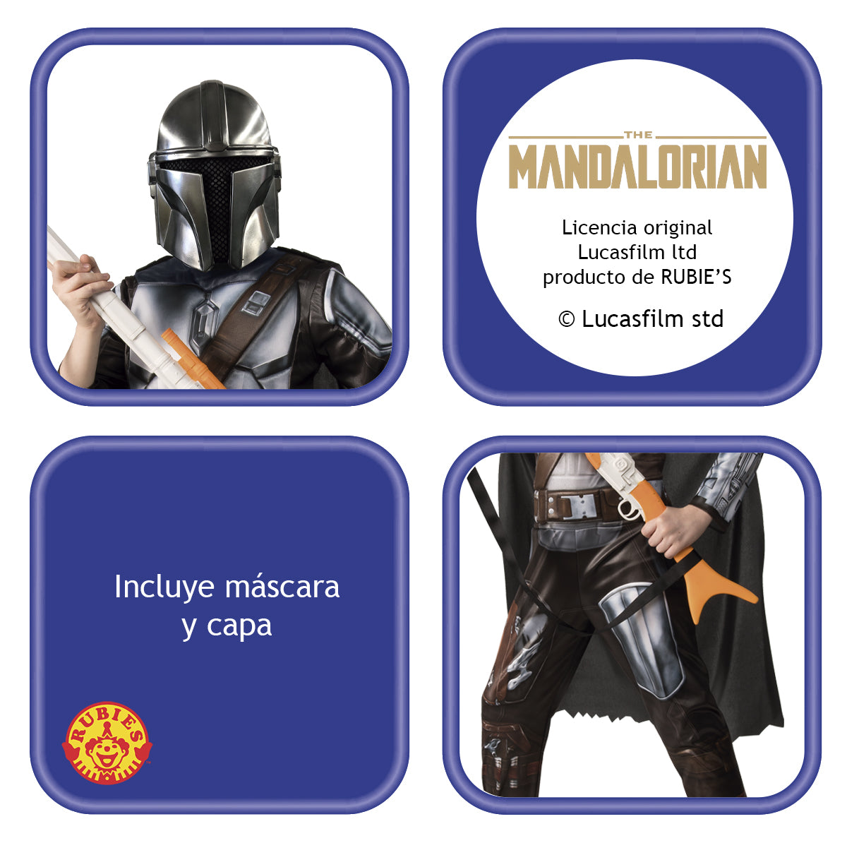 Disfraz Mandalorian Deluxe Inf