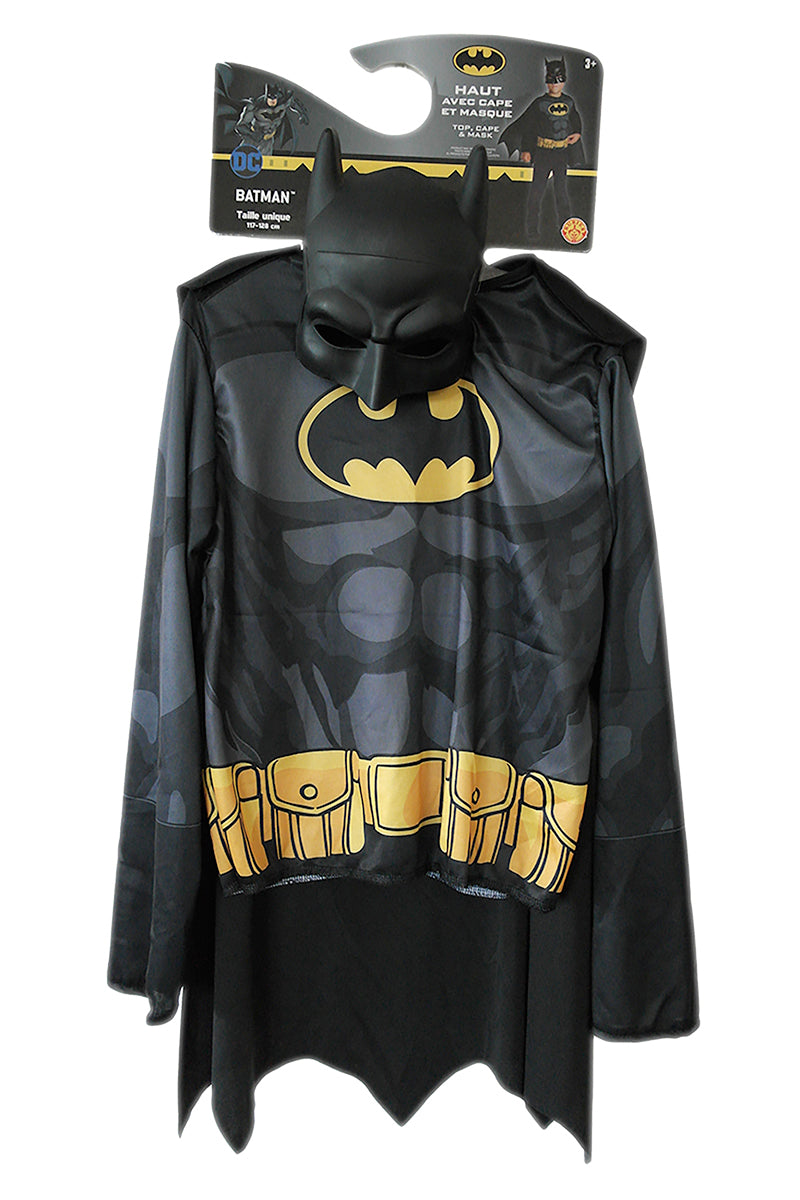 Top Y Mascara Batman Negro Y Amarillo