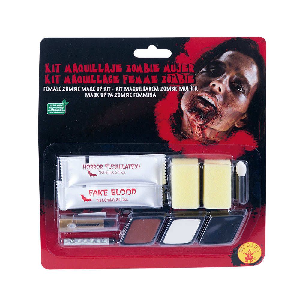 Kit Maquillaje Zombie Mujer