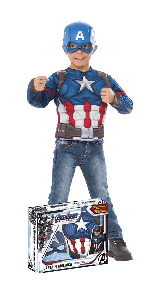 Disfraz Capitan America Endgame Pecho-Masc Caja Inf