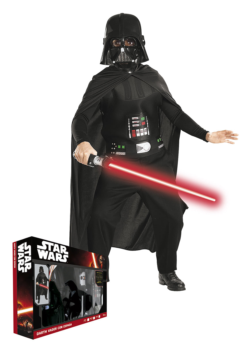 Disfraz Darth Vader Con Espada En Caja Inf