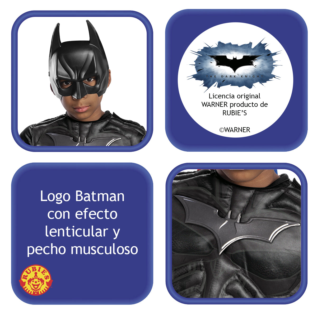 Disfraz Batman Black Line Deluxe Inf