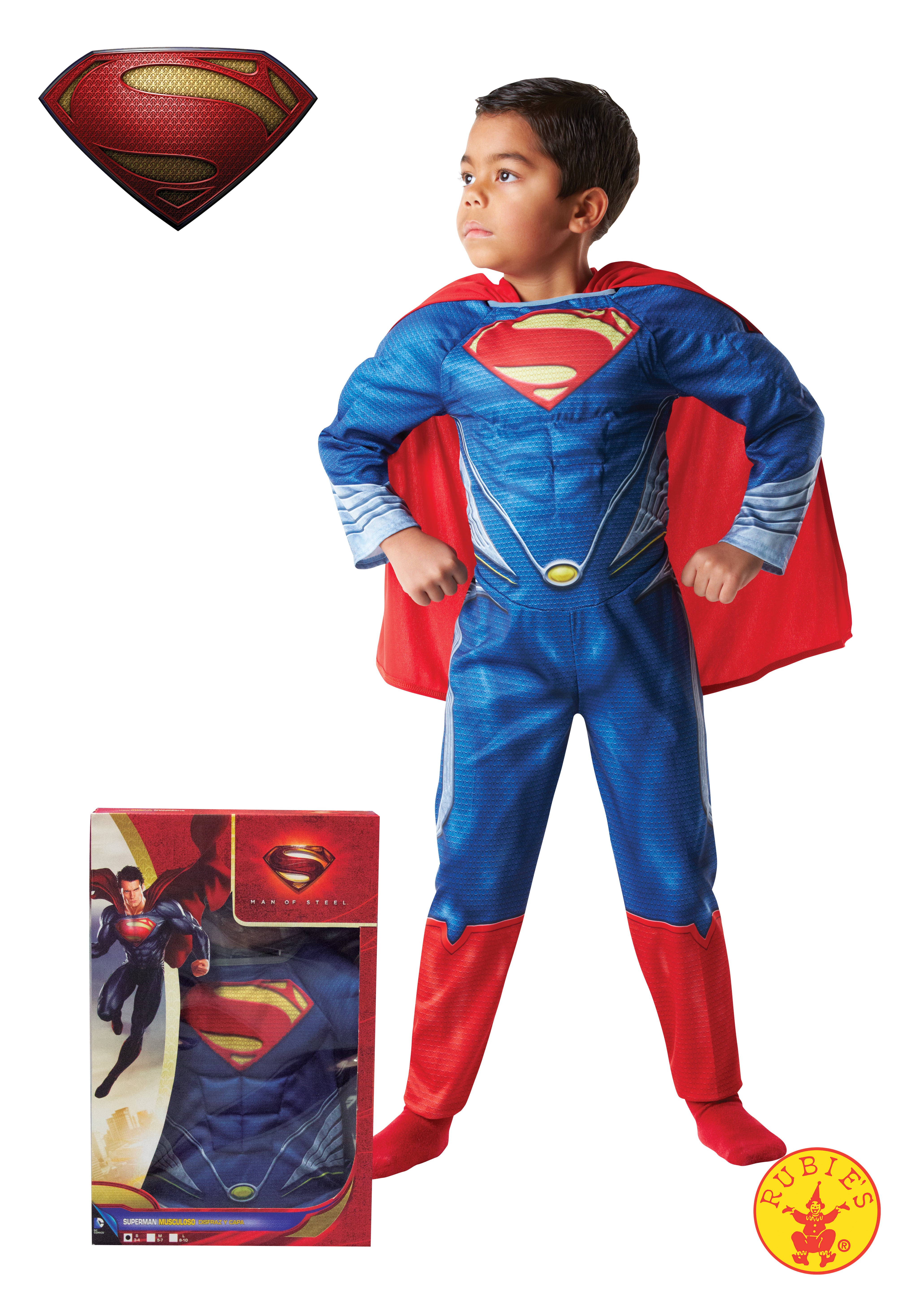 Costume da Superman muscoloso, confezione per bambini