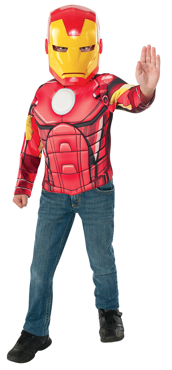 Disfraz Iron Man Pecho-Mascara Caja Inf