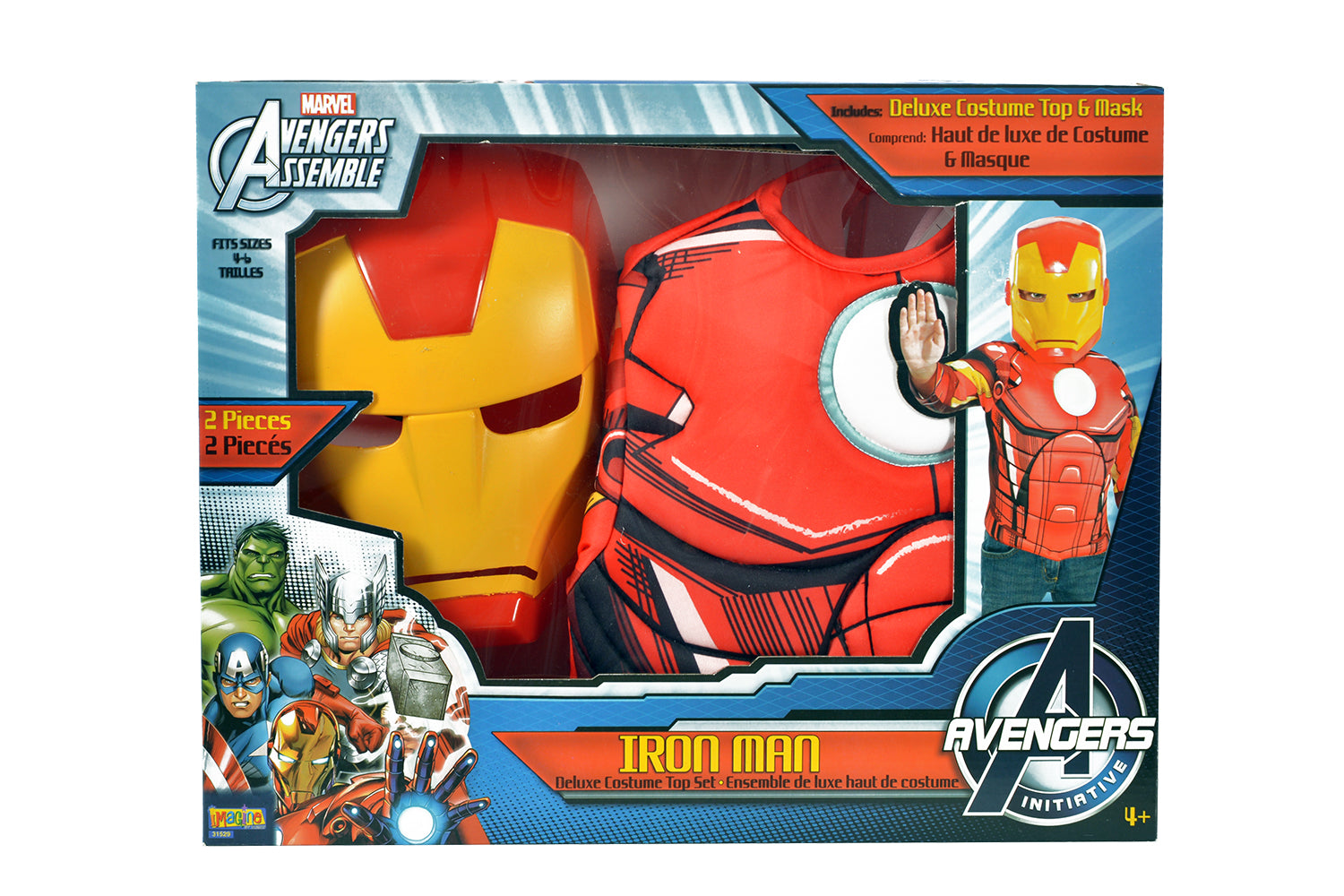 Disfraz Iron Man Pecho-Mascara Caja Inf