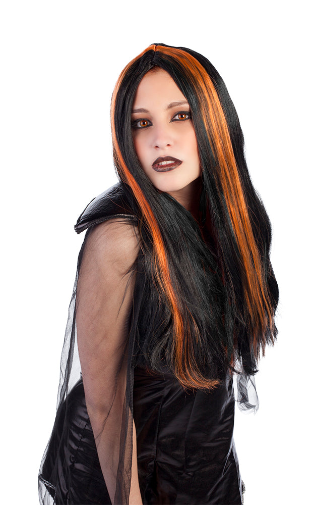 Peluca Bruja C/Mechón Surtidas (2 Col.)