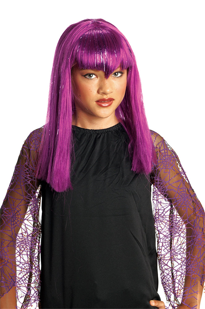 Peluca Vampiresa Traviesa Lila Inf
