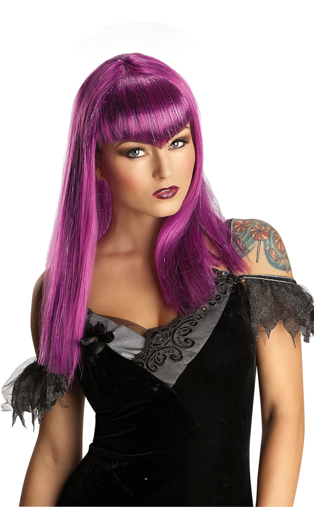 Peluca Vampiresa Traviesa Lila Ad