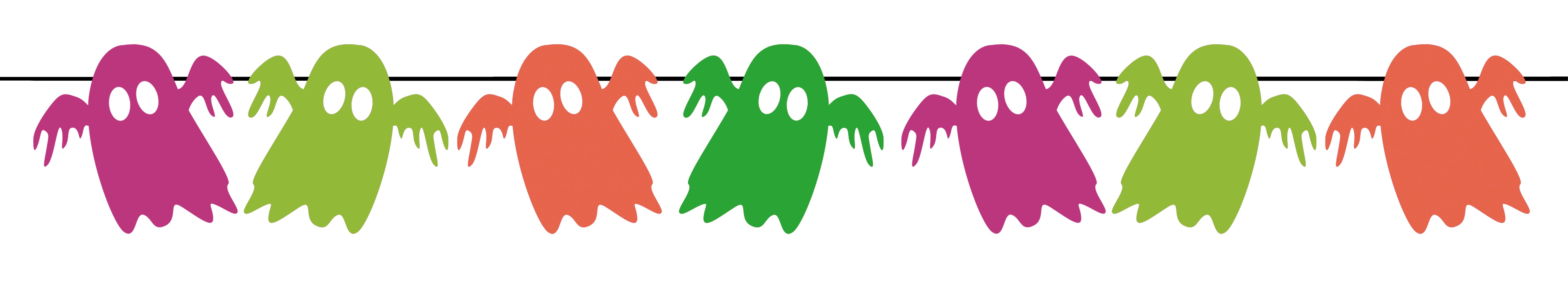 Guirnalda Fantasmas Neon 2 M