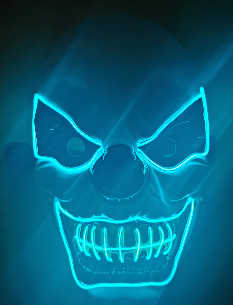 Máscara Payaso Crazy Con Luz