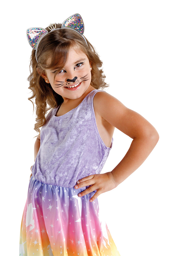 Diadema Gatita Coronita Con Estrellas