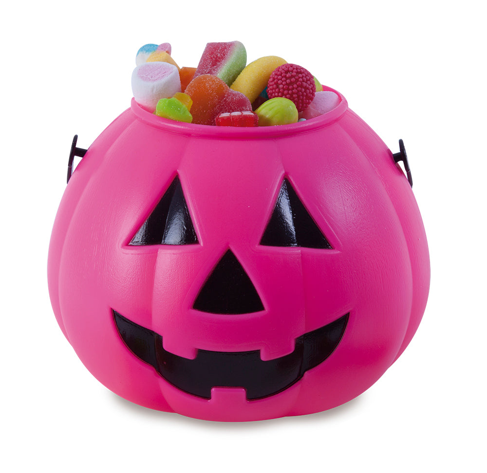 Calabaza Portacaramelos Rosa