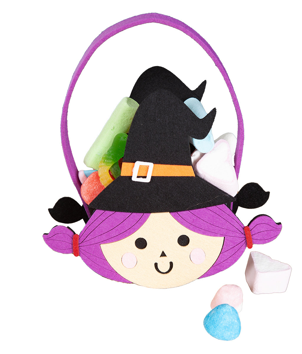 Bolsito Fieltro Bruja 20 X 23 Cm