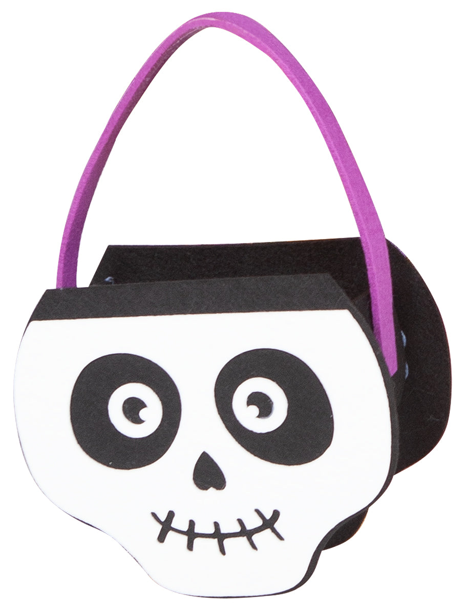 Bolsito Fieltro Skull 16 X 22 Cm