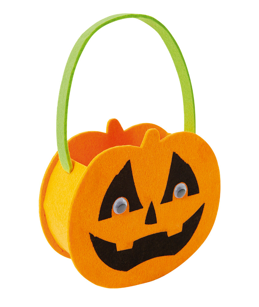 Bolso Portacaramelos Calabaza Fieltro