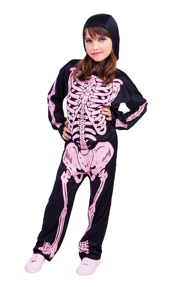 Skeleton Costume With Pink Bones Inf