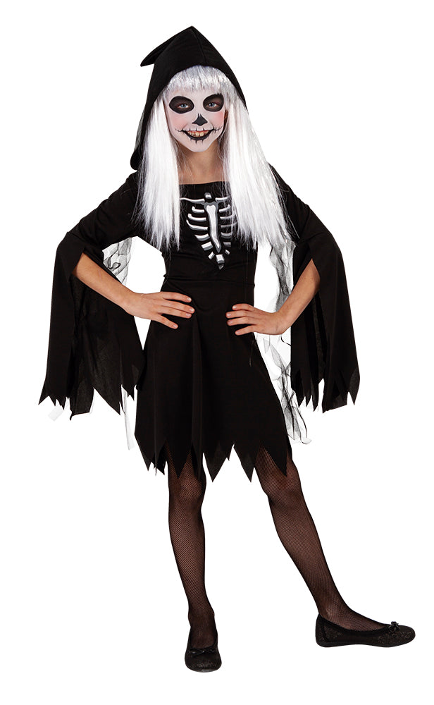 Hooded Skeleton Costume Inf