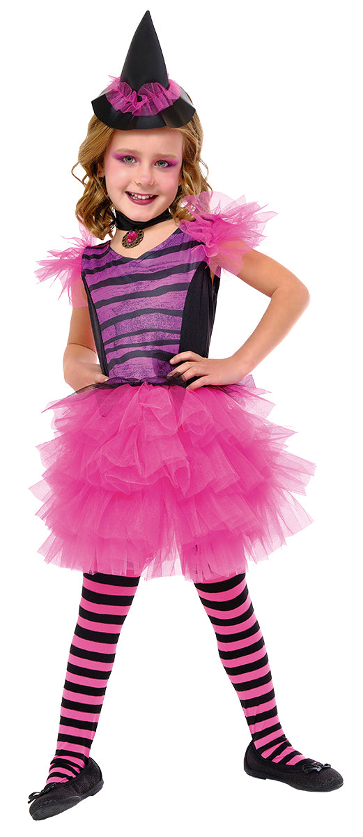 Disfraz Bruja Glamurosa Rosa Inf