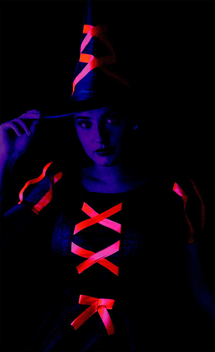 Disfraz Bruja Cuca Neon Naranja Ad