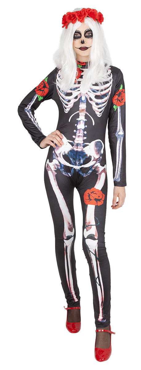 Disfraz Skelita Catrina Rosas Ad