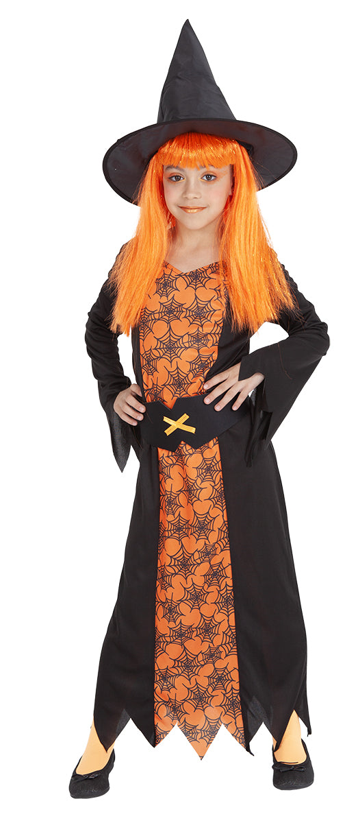 Orange Witch Costume Inf