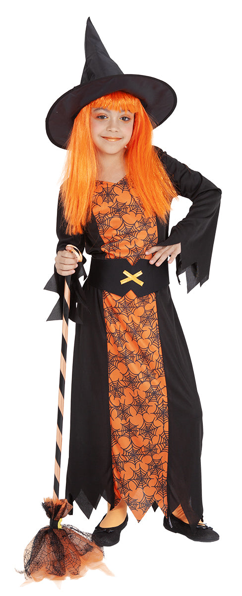 Orange Witch Costume Inf
