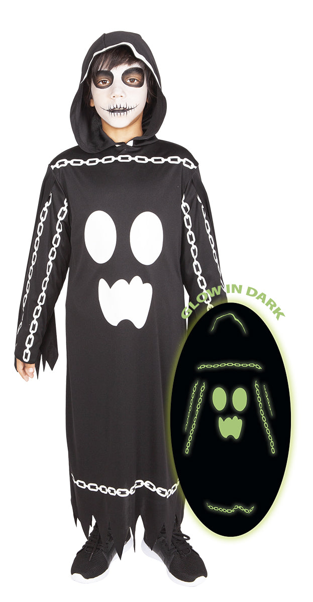 DISFRAZ FANTASMA GLOW IN DARK INF
