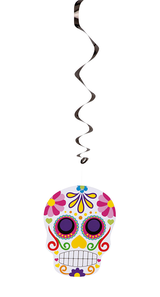 Colgante Espiral Calavera Dia Muertos