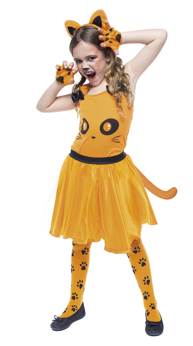 Disfraz Gatita Naranja Inf