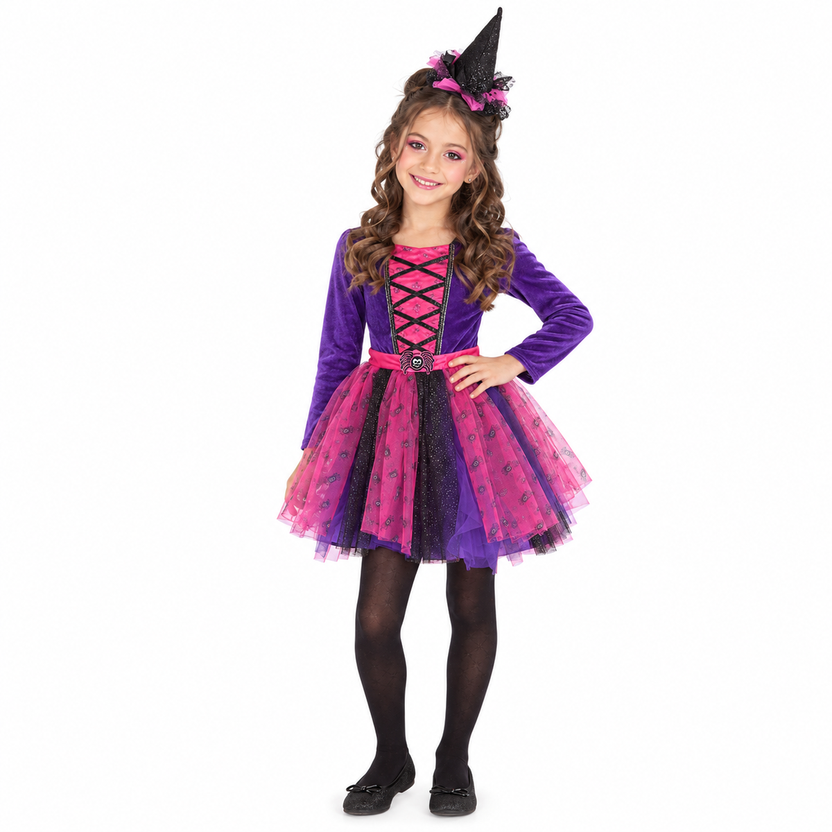 Miss Witch Spider Costume Inf